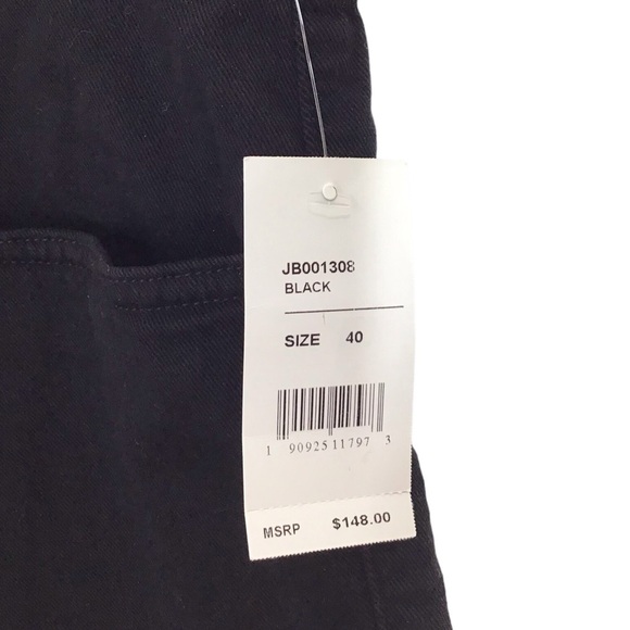 J Brand Premium Stretch Twill Black Eli Short Relaxed Fit - Picture 7 of 10